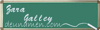 Zara Galley Visitenkarte